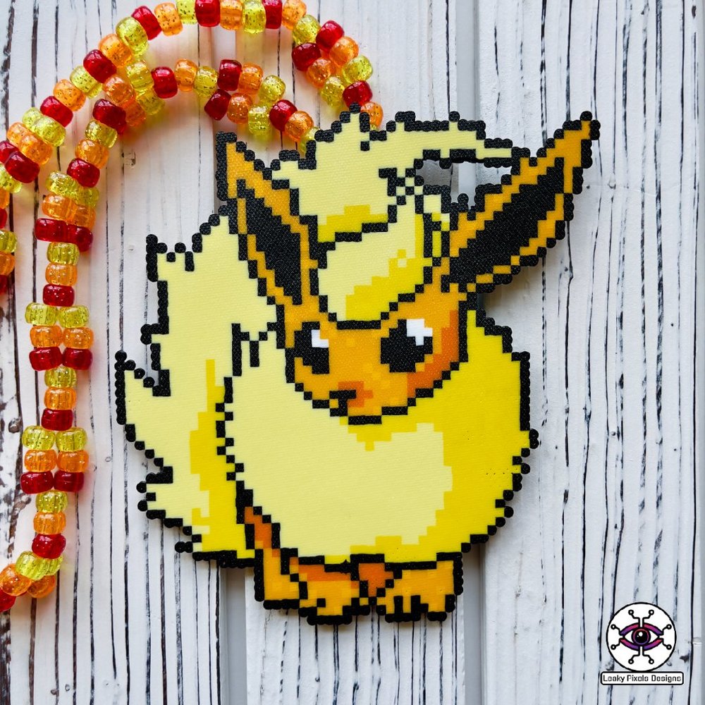 Flareon Perler Necklace